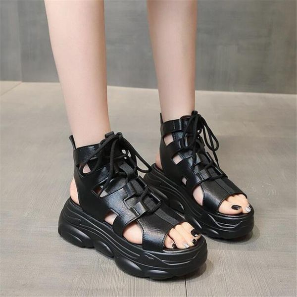 hollow out high help leisure wedges women's shoes 2021 summer women sandals platform shoelaces heels casual woman, Black
hollow out high help leisure wedges women's shoes 2021 summer women sandals platform shoelaces heels casual woman, Black