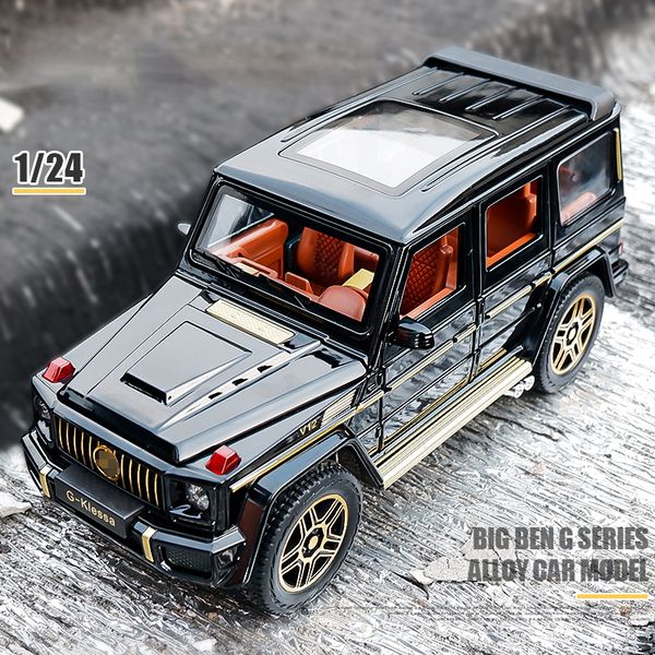 124 Alloy Pull Back Model Car Model Toy Sound Light Pull Back Toy Car For G63 SUV AMG Toys For Boys Children Gift
124 Alloy Pull Back Model Car Model Toy Sound Light Pull Back Toy Car For G63 SUV AMG Toys For Boys Children Gift