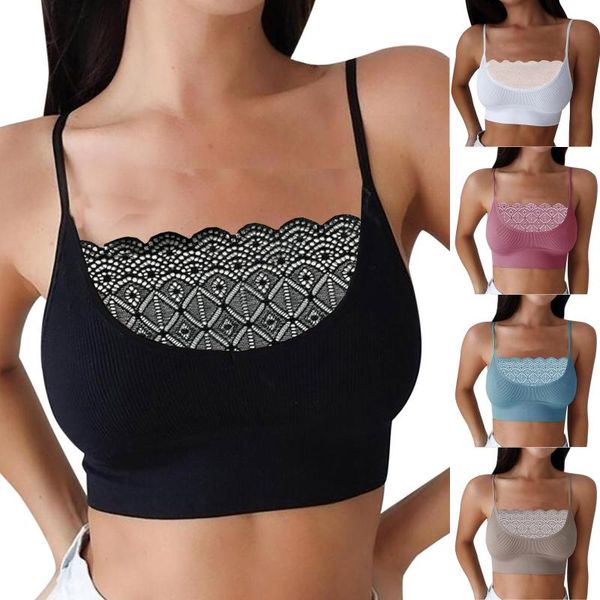 bras summer leisure vest women fashion solid color sleeveless lace stitching sling umbilical crop small, Red;black
bras summer leisure vest women fashion solid color sleeveless lace stitching sling umbilical crop small, Red;black