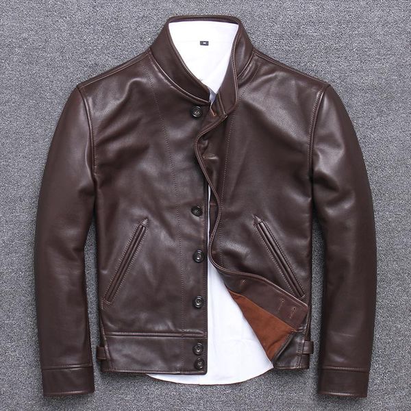 men's leather & faux real genuine jacket men cowhide coat vintage bomber cow jackets chaqueta cuero hombre u-1905 kj3201, Black
men's leather & faux real genuine jacket men cowhide coat vintage bomber cow jackets chaqueta cuero hombre u-1905 kj3201, Black