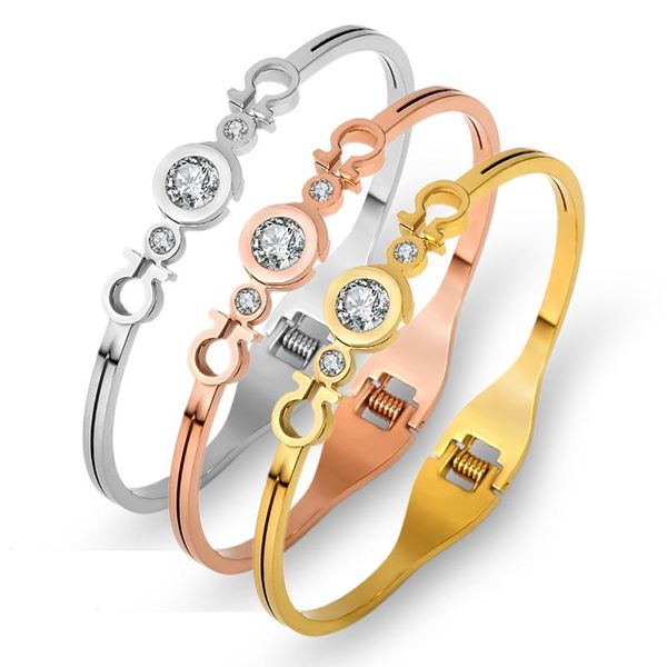 bangle unique desgin zirconia crystals bangles & bracelets for women wristband gold charm cuff stainless steel jewelry pulseira, Black
bangle unique desgin zirconia crystals bangles & bracelets for women wristband gold charm cuff stainless steel jewelry pulseira, Black