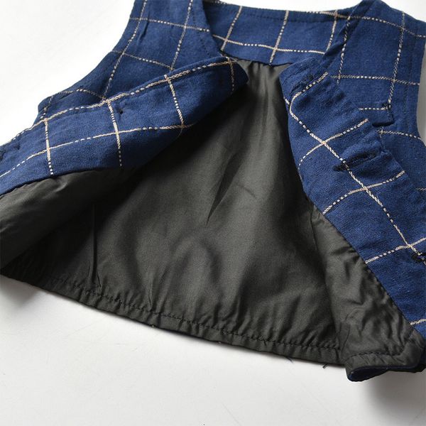 children's autumn gentleman suit plaid vest pure white shirt children's pants three piece set, Blue
children's autumn gentleman suit plaid vest pure white shirt children's pants three piece set, Blue