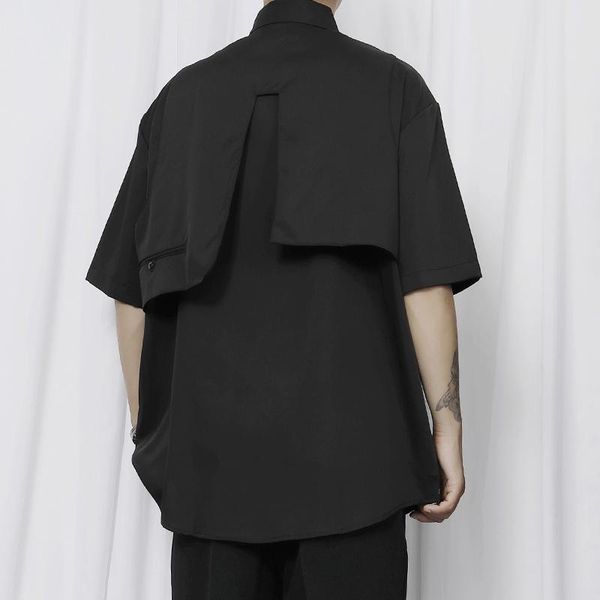 men's casual shirts 2021 shirt large fashion handsome short sleeve japanese minority design loose medium, White;black
men's casual shirts 2021 shirt large fashion handsome short sleeve japanese minority design loose medium, White;black