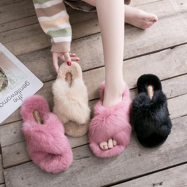 slippers 2021 style wear korean suede flat shoes women's fashion fur flip flops, Black
slippers 2021 style wear korean suede flat shoes women's fashion fur flip flops, Black
