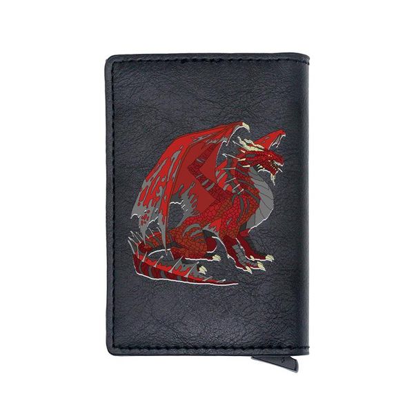 card holders classic red dragon design digital printing pu leather holder wallet men women short mini purse gift, Brown;gray
card holders classic red dragon design digital printing pu leather holder wallet men women short mini purse gift, Brown;gray