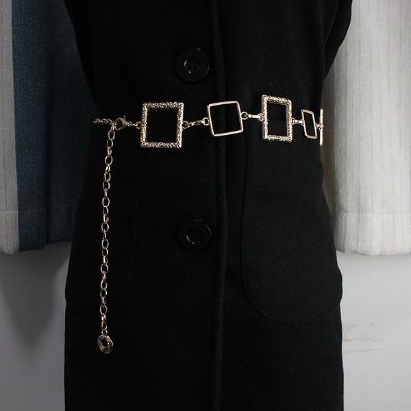belts gold quadrilateral waist chain women's fashion accessories jk dress shirt suit belt decoration, Black;brown
belts gold quadrilateral waist chain women's fashion accessories jk dress shirt suit belt decoration, Black;brown