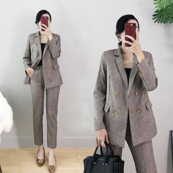 formal women's pants suits blazers trouser office lady work uniforms female 2 piece sets jacket two, White
formal women's pants suits blazers trouser office lady work uniforms female 2 piece sets jacket two, White