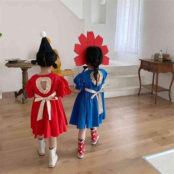 summer little princess dress for girls fashion baby girls hollow back heart short sleeve dress kids bow party dress clothing 210331, Red;yellow
summer little princess dress for girls fashion baby girls hollow back heart short sleeve dress kids bow party dress clothing 210331, Red;yellow