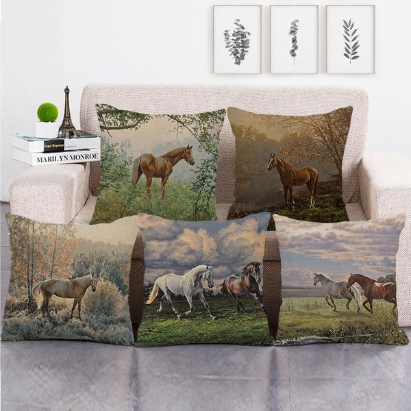 cushion/decorative pillow grassland horse cushion cover pastoral animal pattern case for sofa car linen home decore 18"x18"
cushion/decorative pillow grassland horse cushion cover pastoral animal pattern case for sofa car linen home decore 18"x18"