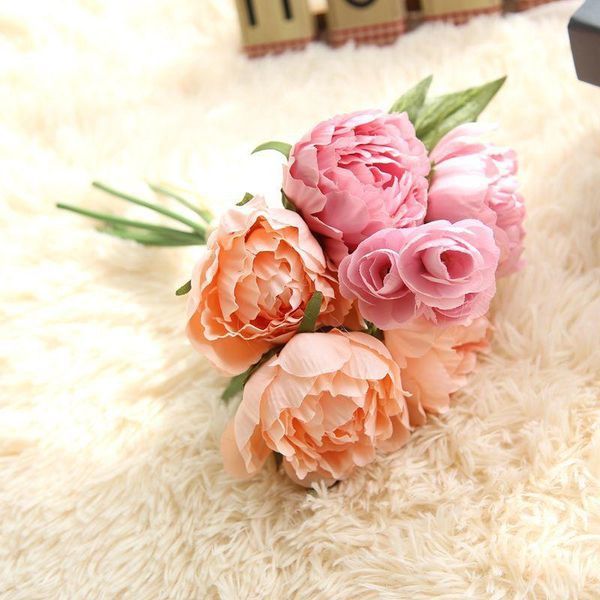 decorative flowers & wreaths 30cm rose pink silk peony artificial bouquet 5 big head and 3 bud fake for home wedding decoration indoor
decorative flowers & wreaths 30cm rose pink silk peony artificial bouquet 5 big head and 3 bud fake for home wedding decoration indoor