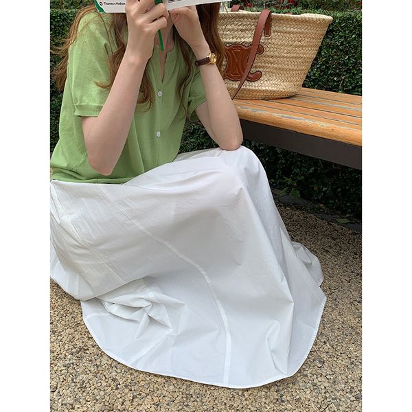 tg summer high waist skirt for women 2021 new style slim and loose a-line 13618, White
tg summer high waist skirt for women 2021 new style slim and loose a-line 13618, White