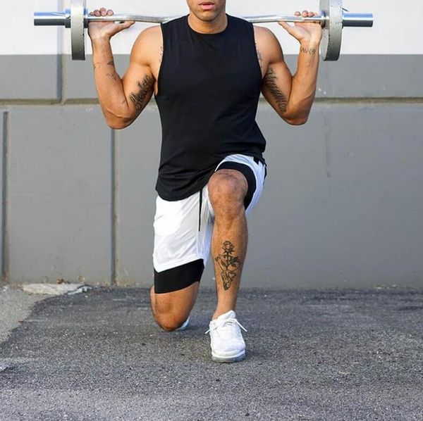 summer european american men's tracksuits sportswear sleeveless vest shorts five-point pants sports casual suit fitness vest, Gray
summer european american men's tracksuits sportswear sleeveless vest shorts five-point pants sports casual suit fitness vest, Gray