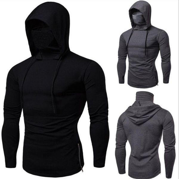 men's hoodies & sweatshirts sudadera con capucha fina para hombre, de manga larga máscara capucha, empalme informal, c, Black
men's hoodies & sweatshirts sudadera con capucha fina para hombre, de manga larga máscara capucha, empalme informal, c, Black