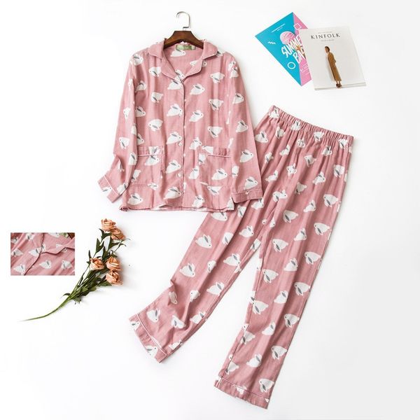 women's sleepwear all cotton pajamas set women long sleeve cartoon bunny shirt pant big size pyjama casual home mom autumn pj, Black;red
women's sleepwear all cotton pajamas set women long sleeve cartoon bunny shirt pant big size pyjama casual home mom autumn pj, Black;red