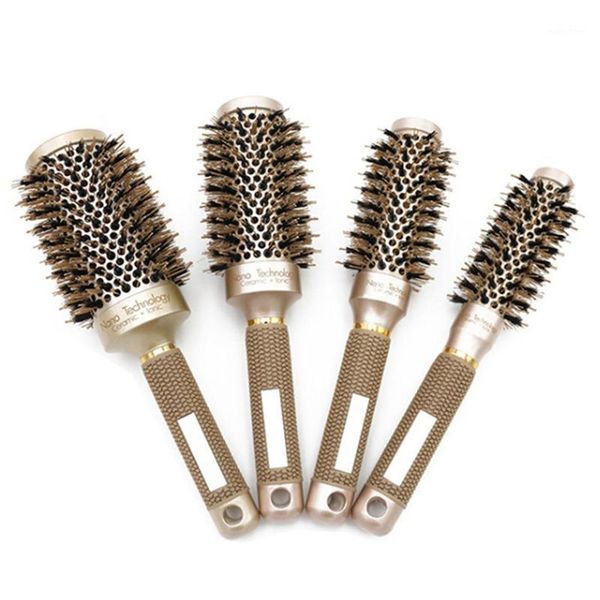 ceramic aluminium hair brush round comb nylon bristle professional hairdressing hairbrushes barber styling gold1, Silver
ceramic aluminium hair brush round comb nylon bristle professional hairdressing hairbrushes barber styling gold1, Silver