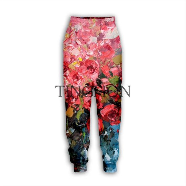 fashion male female joggers women pants painting flowers 3d printed streetwear casual trousers sweatpants 04, Black
fashion male female joggers women pants painting flowers 3d printed streetwear casual trousers sweatpants 04, Black