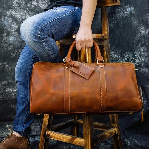men's crazy horse leather travel bag duffle handmade male tote for with compartment shoe airplane handbag duffel bags
men's crazy horse leather travel bag duffle handmade male tote for with compartment shoe airplane handbag duffel bags