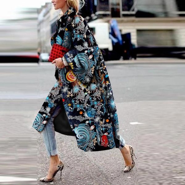 women's wool & blends autumn/winter style european and american elegant fashion commuter starry sky printing double-sided thick coat lo, Black
women's wool & blends autumn/winter style european and american elegant fashion commuter starry sky printing double-sided thick coat lo, Black