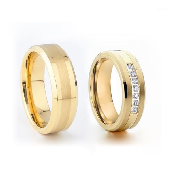 wedding rings classic golden lover's alliances men's and women's tungsten carbide beveled comfort fit band couple ring 6mm/8m, Slivery;golden
wedding rings classic golden lover's alliances men's and women's tungsten carbide beveled comfort fit band couple ring 6mm/8m, Slivery;golden