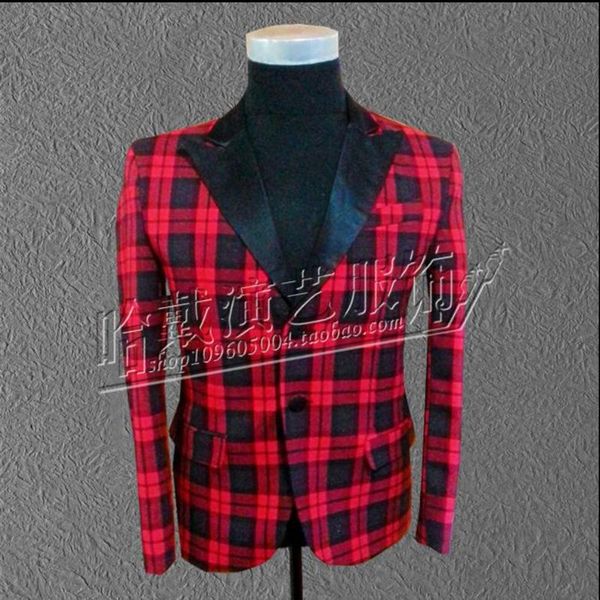 men's suits & blazers s-5xl men concert blazer england red plaid jacket dj nightclub performance plus size coat host singer stage costu, White;black
men's suits & blazers s-5xl men concert blazer england red plaid jacket dj nightclub performance plus size coat host singer stage costu, White;black