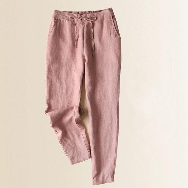 women's pants & capris 2021 summer women elastic high waist cotton and linen casual pencil solid cropped trousers straight, Black;white
women's pants & capris 2021 summer women elastic high waist cotton and linen casual pencil solid cropped trousers straight, Black;white