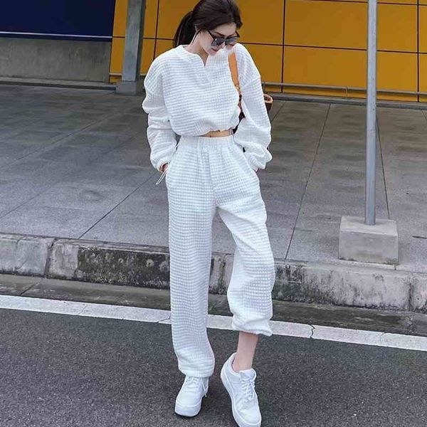 women's two piece pants tracksuit women 2 set solid casual autumn plaid pant suit clothes lxkw, White
women's two piece pants tracksuit women 2 set solid casual autumn plaid pant suit clothes lxkw, White