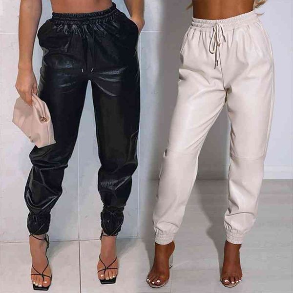 pants women pu leather autumn fashion elegant office casual loose harem leather pants elastic high waist female long trousers, Black;white
pants women pu leather autumn fashion elegant office casual loose harem leather pants elastic high waist female long trousers, Black;white