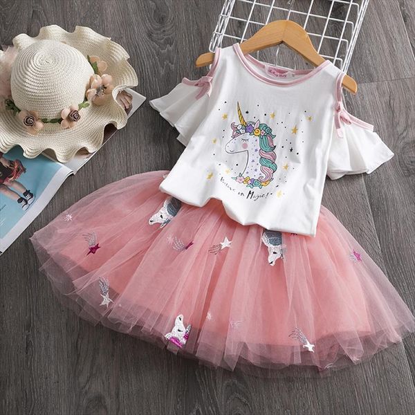 3 8yrs girls clothing sets summer short sleeve t shirt print unicorn skirt 2pcs for kids baby clothes outfits, White
3 8yrs girls clothing sets summer short sleeve t shirt print unicorn skirt 2pcs for kids baby clothes outfits, White
