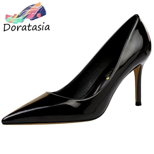 dress shoes doratasia solid party girl pointed toe slip on shallow pumps women thin heel casual woman, Black
dress shoes doratasia solid party girl pointed toe slip on shallow pumps women thin heel casual woman, Black