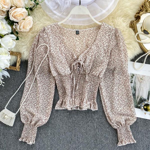 women's blouses & shirts vintage floral chiffon shirt v-neck design print lantern sleeves to shrink waist spring autumn blouse short to, White
women's blouses & shirts vintage floral chiffon shirt v-neck design print lantern sleeves to shrink waist spring autumn blouse short to, White