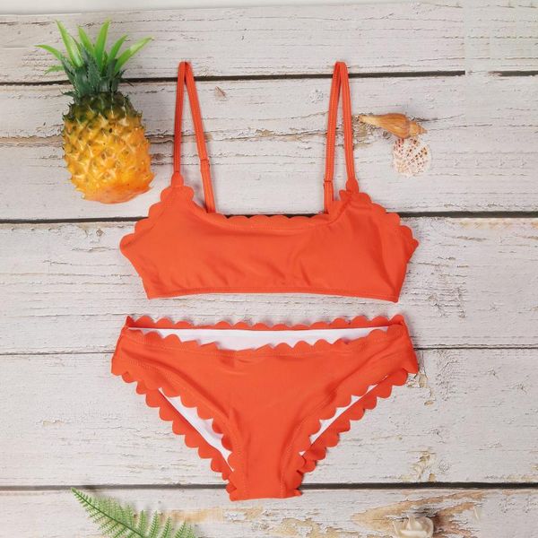 women's swimwear two-piece lace-up scalloped textured high waisted padded wire lace bikini swimsuit set bathing suit beachwear summer, White;black
women's swimwear two-piece lace-up scalloped textured high waisted padded wire lace bikini swimsuit set bathing suit beachwear summer, White;black