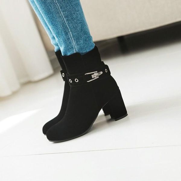 boots big size 9 10 11 12 women shoes ankle for ladies woman winter liu ding belt buckle side zipper, Black
boots big size 9 10 11 12 women shoes ankle for ladies woman winter liu ding belt buckle side zipper, Black