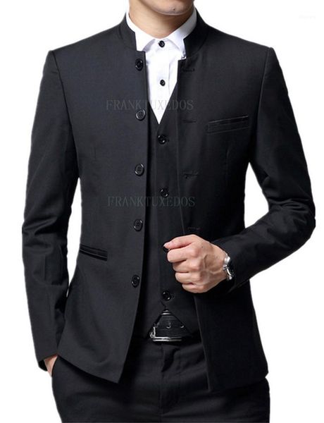 men's suits & blazers 2021 men big size chinese mandarin collar male suit slim fit blazer wedding terno tuxedo 3 pieces jacket pant ves, White;black
men's suits & blazers 2021 men big size chinese mandarin collar male suit slim fit blazer wedding terno tuxedo 3 pieces jacket pant ves, White;black