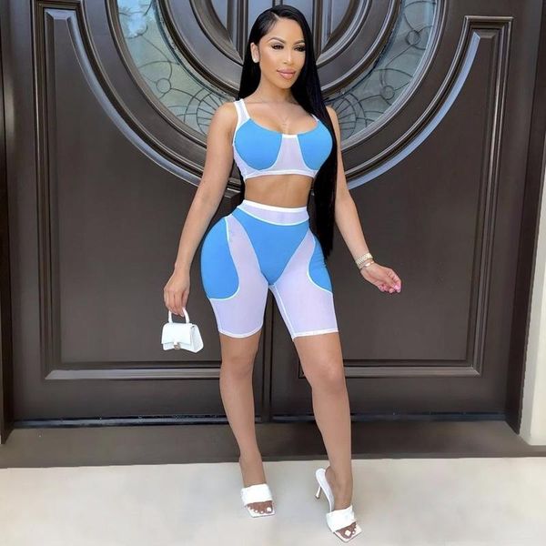 women's tracksuits women tracksuit two piece set mesh see though patchwork crop and shorts suit club party fitness outfits matchin, Gray
women's tracksuits women tracksuit two piece set mesh see though patchwork crop and shorts suit club party fitness outfits matchin, Gray