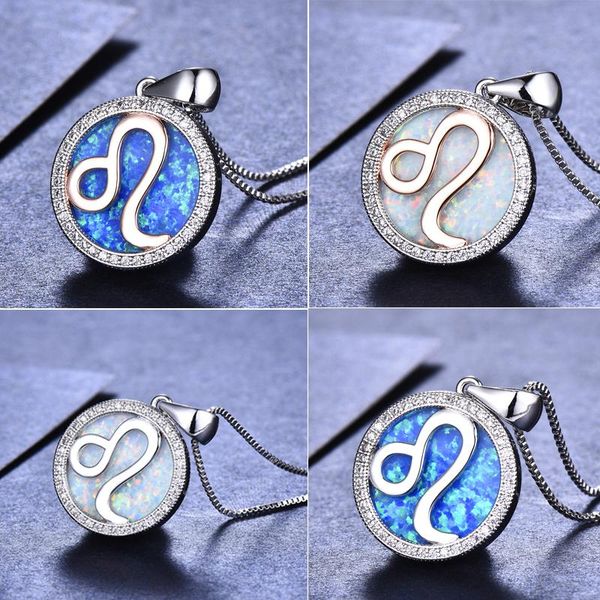 pendant necklaces cute female white blue opal stone necklace silver color for women boho fashion leo wedding jewelry
pendant necklaces cute female white blue opal stone necklace silver color for women boho fashion leo wedding jewelry