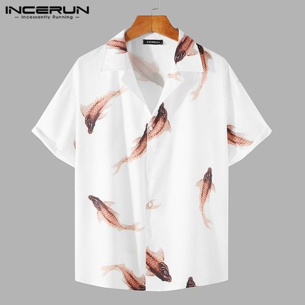 summer men hawaiian shirt printed beach turn down collar streetwear short sleeve blouse breathable 2021 fashion camisas incerun men's c, White;black
summer men hawaiian shirt printed beach turn down collar streetwear short sleeve blouse breathable 2021 fashion camisas incerun men's c, White;black