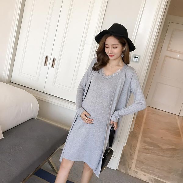 maternity dresses clothes long sleeve pregnant dress plus size casual cashmere jacket+skirt two-piece sets, White
maternity dresses clothes long sleeve pregnant dress plus size casual cashmere jacket+skirt two-piece sets, White