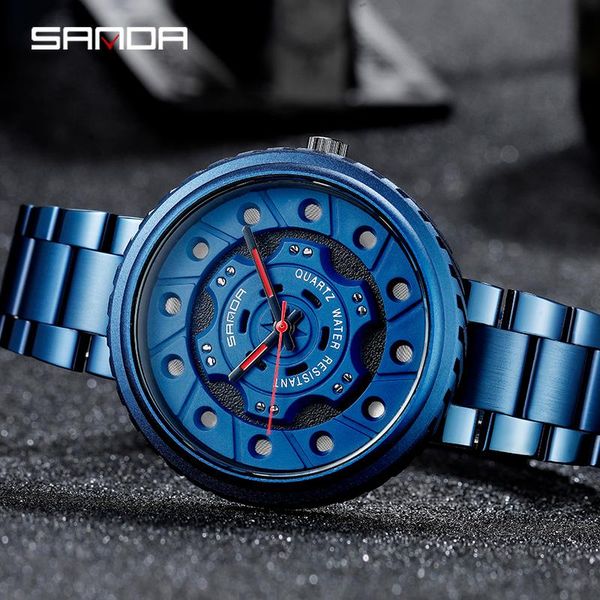 wristwatches sanda creative mens watches waterproof clock personality men's wheel watch stainless steel quartz wristwatch relojes para, Slivery;brown
wristwatches sanda creative mens watches waterproof clock personality men's wheel watch stainless steel quartz wristwatch relojes para, Slivery;brown