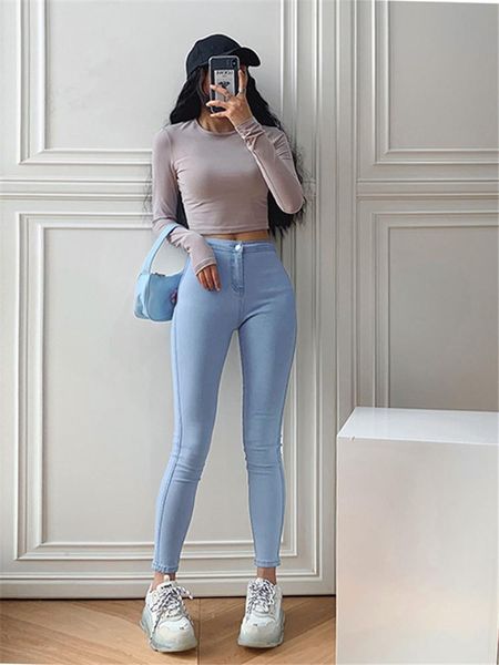 women's jeans autumn women black vintage high waist denim spring pants elastic skinny pencil stretch femme, Blue
women's jeans autumn women black vintage high waist denim spring pants elastic skinny pencil stretch femme, Blue