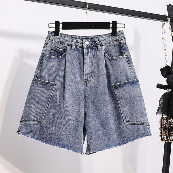 women's jeans korean students summer knee length jean pant women high waist short denim wide leg pants pockets s-5xl, Blue
women's jeans korean students summer knee length jean pant women high waist short denim wide leg pants pockets s-5xl, Blue