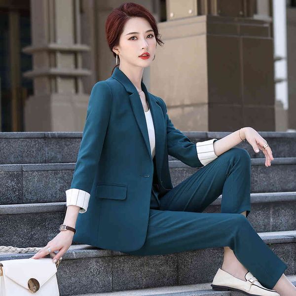 women's suits & blazers new women office lady green black apricot pant two pieces set ol blazer suit jackets with ankle length trouser, White;black
women's suits & blazers new women office lady green black apricot pant two pieces set ol blazer suit jackets with ankle length trouser, White;black