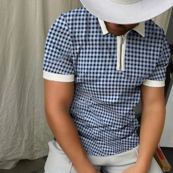 exciting pattern men's zipper polo t shirt comfortable breathable fashionable cool daily travel work party, White;black
exciting pattern men's zipper polo t shirt comfortable breathable fashionable cool daily travel work party, White;black
