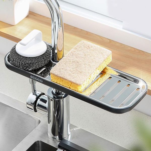 adjustable sink sponge holder faucet soap storage rack dish cloth drain for bathroom kitchen accessories organizer & organization
adjustable sink sponge holder faucet soap storage rack dish cloth drain for bathroom kitchen accessories organizer & organization