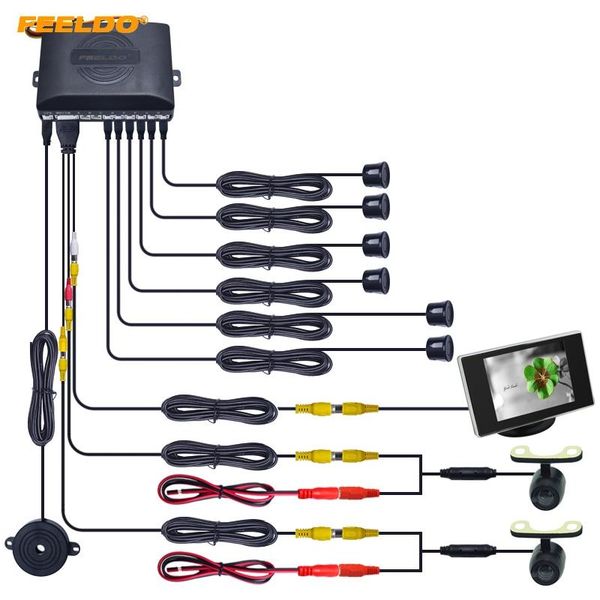 car rear view cameras& parking sensors feeldo 1set 6 sensors/16.5mm camera/monitor front&rear dual sensor backup radar system #ct-4446
car rear view cameras& parking sensors feeldo 1set 6 sensors/16.5mm camera/monitor front&rear dual sensor backup radar system #ct-4446