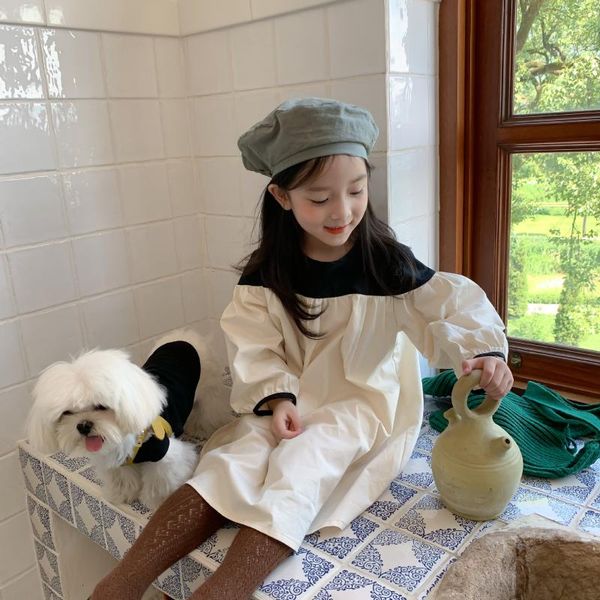 girl's dresses 2021 autumn girls' color contrast patchwork dress korean style little girl shirt baby long sleeve a- line, Red;yellow
girl's dresses 2021 autumn girls' color contrast patchwork dress korean style little girl shirt baby long sleeve a- line, Red;yellow