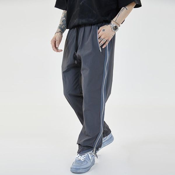 harajuku side zipper pockets breathable casual pants for men and women drawstring solid streetwear loose trousers oversize men's, Black
harajuku side zipper pockets breathable casual pants for men and women drawstring solid streetwear loose trousers oversize men's, Black