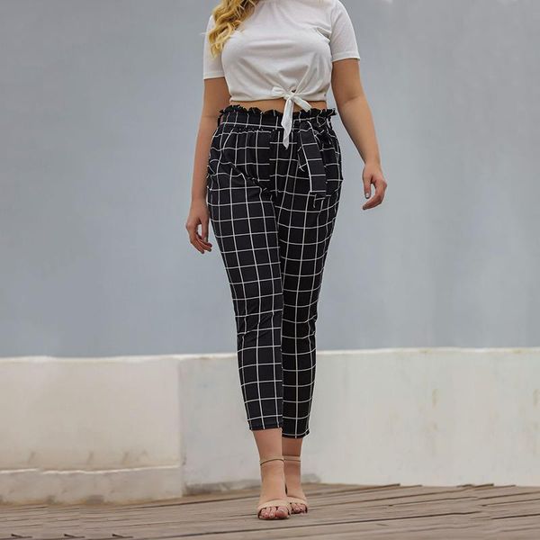 women's pants & capris women spring grid harem high waist elastic slim mom casual autumn loose plus size female trousers streetwear, Black;white
women's pants & capris women spring grid harem high waist elastic slim mom casual autumn loose plus size female trousers streetwear, Black;white