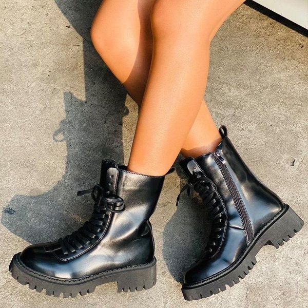 boots women's short buckle strap ladies fashion motorcycle ankle lace up chunky heels woman shoes pu leather female 2021, Black
boots women's short buckle strap ladies fashion motorcycle ankle lace up chunky heels woman shoes pu leather female 2021, Black