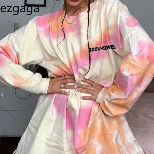 ezgaga sweatshirt women tie dye letter print loose long sleeve o-neck all-match thin ladies pullover streetwear clothes 210430, Black
ezgaga sweatshirt women tie dye letter print loose long sleeve o-neck all-match thin ladies pullover streetwear clothes 210430, Black