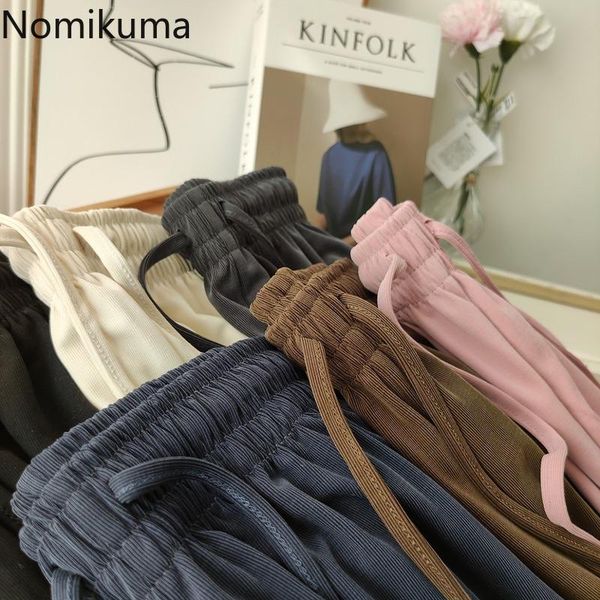 nomikuma stretch waist wide leg pants women drawstring lace up solid color straight loose trousers female chic pantalones women's & cap, Black;white
nomikuma stretch waist wide leg pants women drawstring lace up solid color straight loose trousers female chic pantalones women's & cap, Black;white